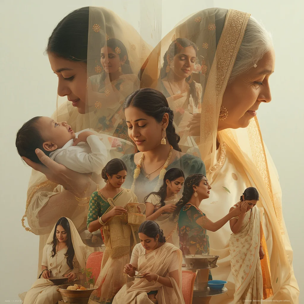 An Indian Mother's Enduring Legacy: Love's Tapestry Woven Through Generations | Indian Bride Prompt