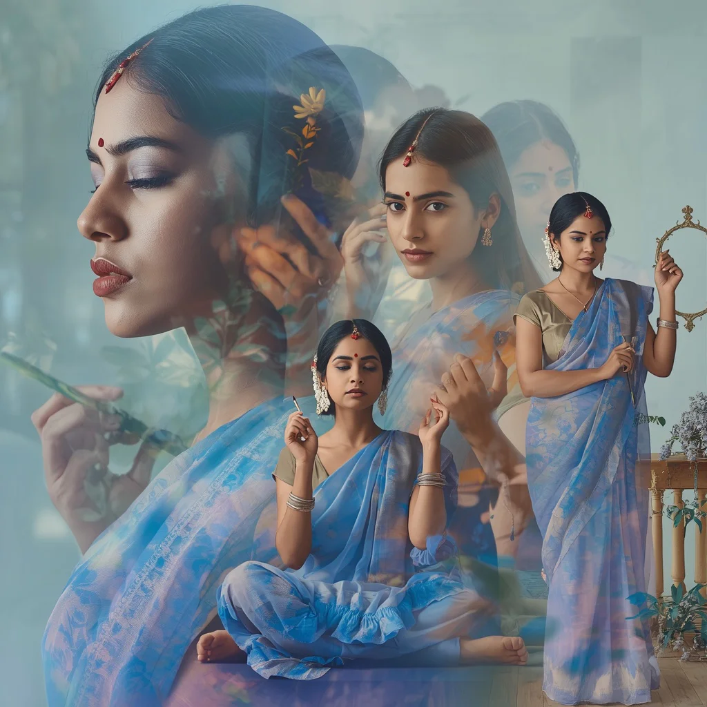 An Indian Woman's Artistic Soul: Nurturing Creativity Through the Ages | Indian Style Prompt