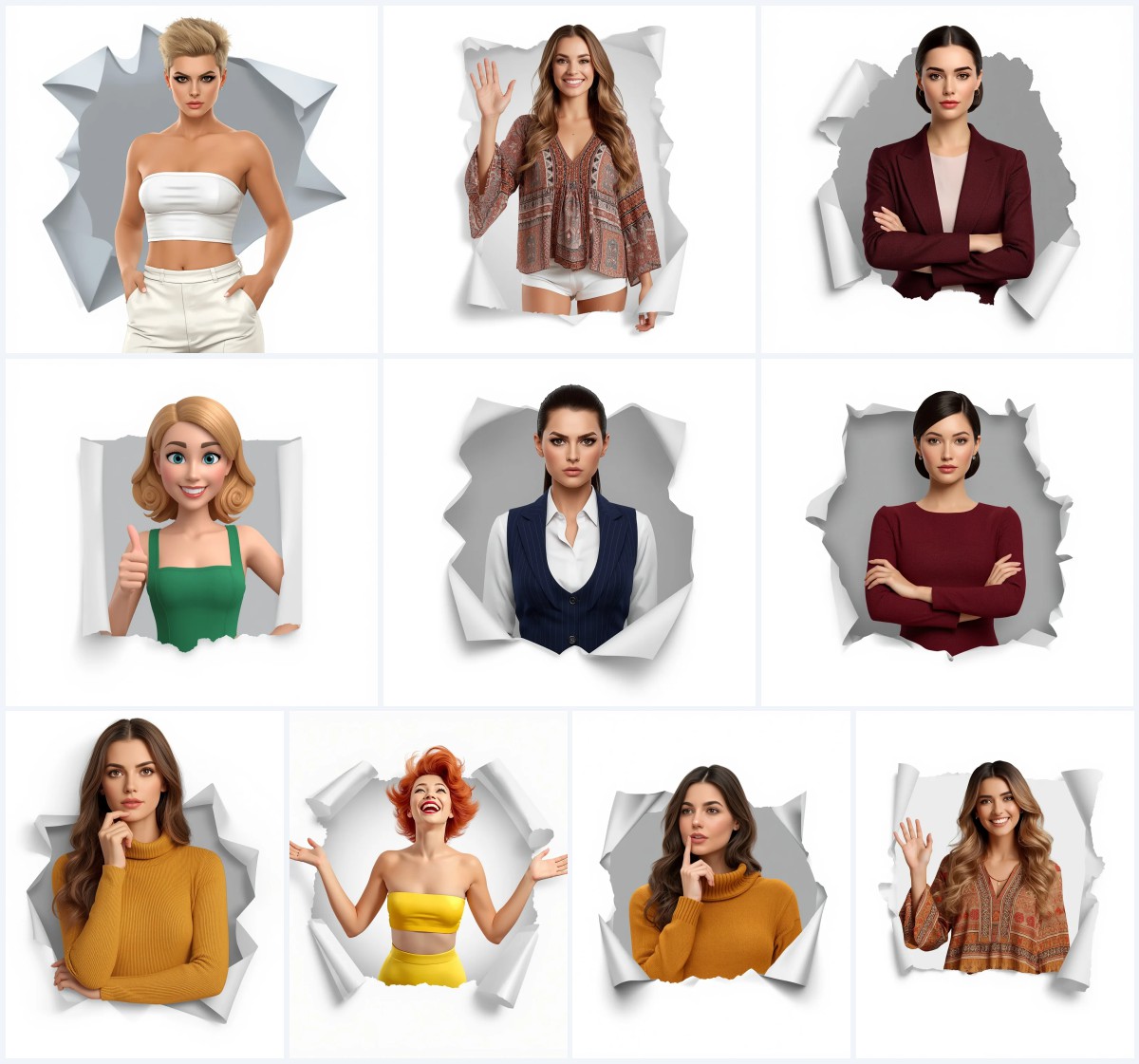 Best 10 Beautiful Girl’s AI Prompts for Aesthetic Fashion Photography with Playful Elements