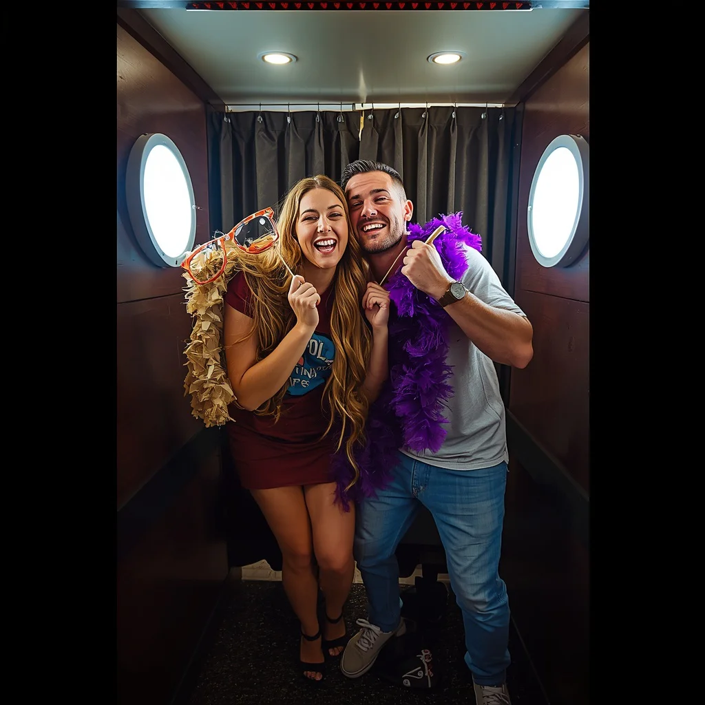Couple's Playful Photo Booth Fun | Romantic Couple Prompts