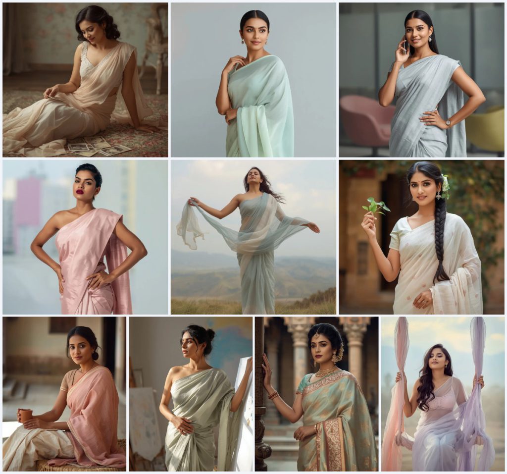 New 10 Saree for Evening Parties AI Prompts for Glamorous Occasions