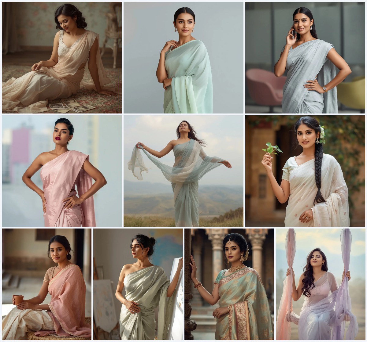 New 10 Saree for Evening Parties AI Prompts for Glamorous Occasions