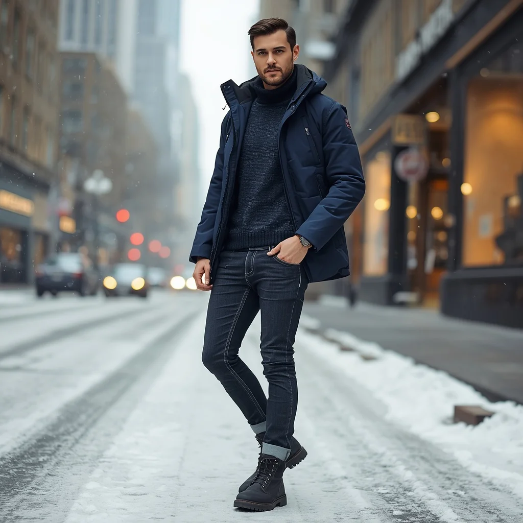 Stylish Man in a Modern Parka Jacket | Romantic Ai Prompt