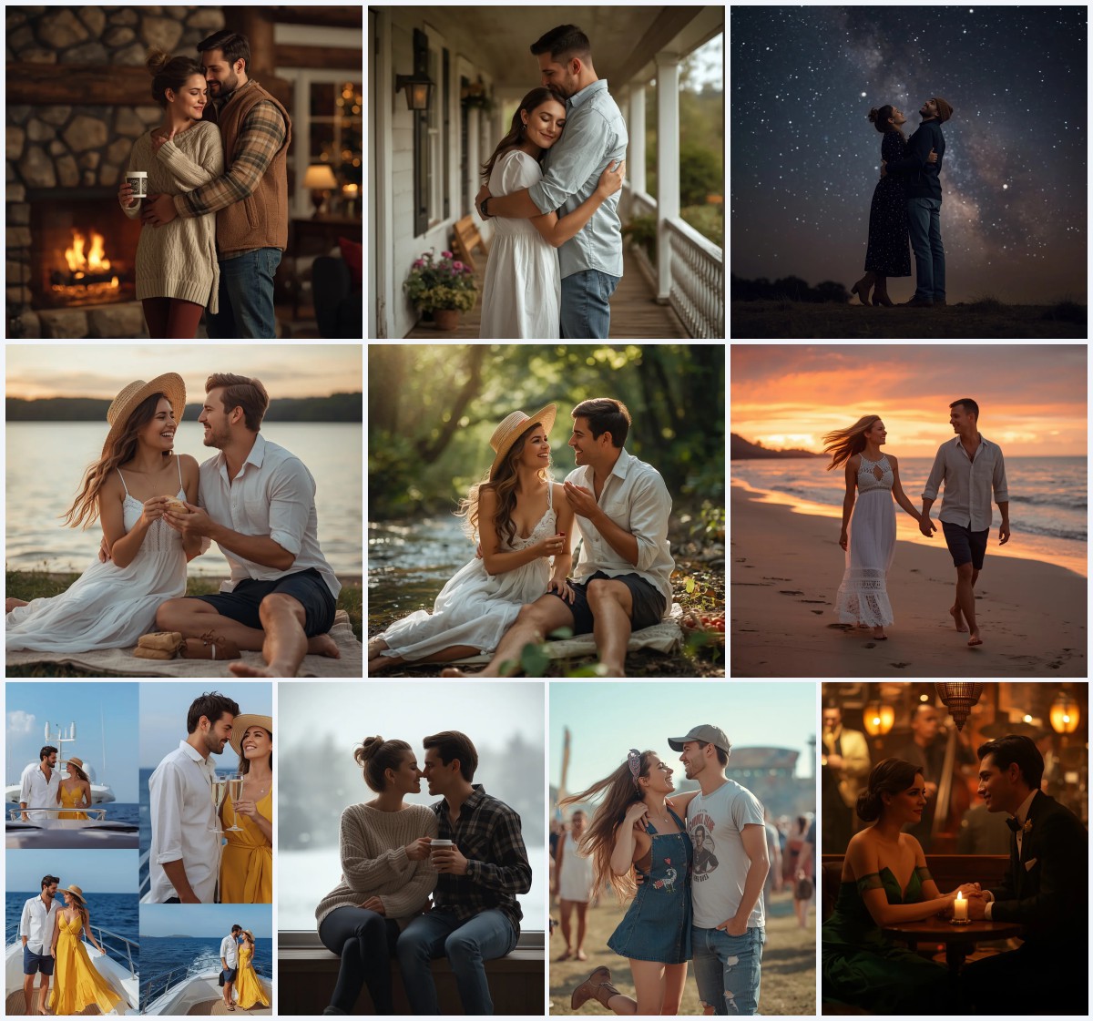 Top 10 Sunset Couple AI Prompts for Silhouetted Romance with Vibrant Skies