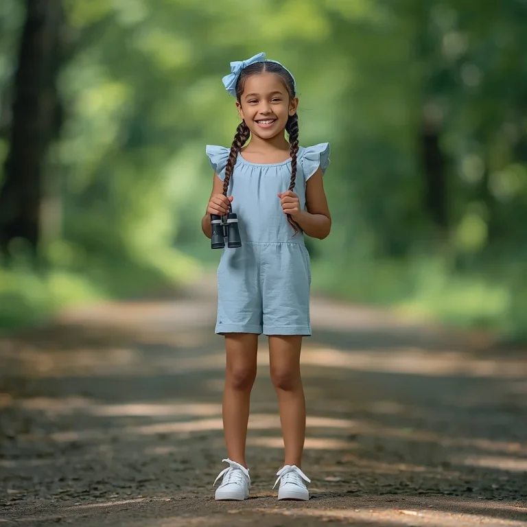 Young Girl’s Cute Ruffle Jumpsuit for an Outdoor Adventure | prompt for Gemini AI girl in kurti
