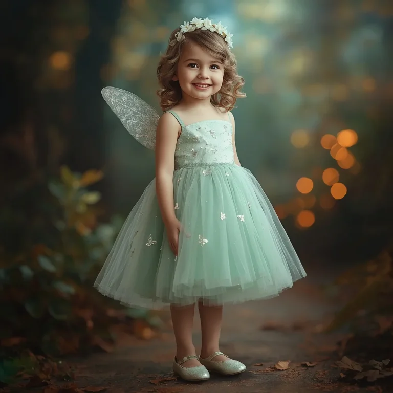 Young Girl’s Whimsical Fairy Dress for a Magical Theme | instagram ai prompt